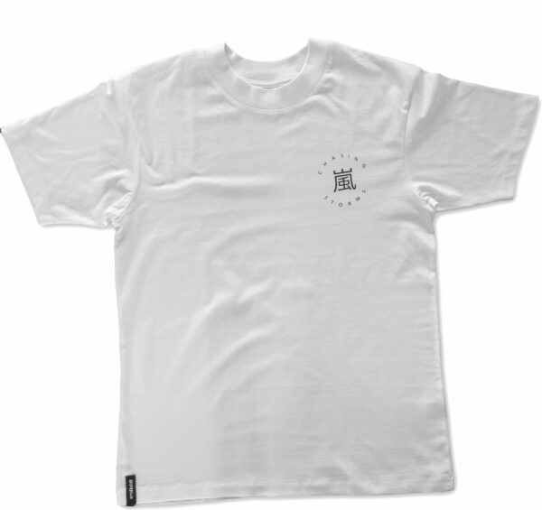 Arashi - Chasing Storms T-Shirt White High Collar